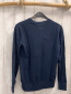 Preview: Tommy Hilfiger  Pullover  Gr. 152  blau Strick Balken mit weßer Schrift 