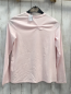 Preview: Orginal Marines  Langarmshirt Gr. 146/152  rosa mit Glitzerschrift Rosetten 
