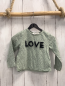 Preview: H&M  Langarmshirt  Gr. 92  mint schwarze Punkte + Schrift 