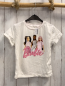 Preview: H&M  T-Shirt  Gr. 110  weiß Barbiefiguren Schrift 
