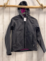 Preview: CMP Softshelljacke  Gr. 140  grau Kapuze pflaume Fleecefutter 