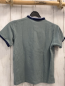 Preview:   T-Shirt Gr. 128  grau blauer Bund Knopfleiste 