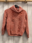 Preview:   Pullover  Gr. 134  orange StrickZöpfe Rolli 
