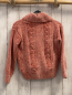 Preview:   Pullover  Gr. 134  orange StrickZöpfe Rolli 