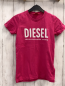 Preview: Diesel  T-Shirt  Gr. 158  pink weiße Pailettenschrift 