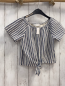 Preview: Zara  Sommerbluse  Gr. 122  blau weiße Streifen 