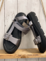 Preview: Tamaris  Sandalen  Gr. 40  silber Riemen schwarze dicke Sohle 