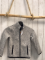Preview: H&M Strickjacke Gr. 122  grau meliert schwarzer Bund