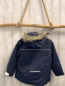 Preview: H&M Jacke Gr. 110  blau Fellbund an Kapuze