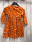 Preview:   Kleid  Gr. 110  orange weiße Blumen 