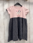 Preview:   Kleid  Gr. 110  rosa Oberteil mit Zebra grauer Rock mit weißen Punkten 