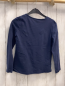 Preview:   Langarmshirt Gr. 134  blau bunte Blumen mit golden Glitzer 