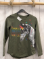 Preview:   Langarmshirt Gr. 140  kiwi Pferd bunte Schrift 