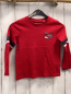 Preview:   Langarmshirt Gr. 116  rot Feuewehrauto + blau weiße Streifen 