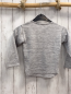 Preview: H&M  Pullover  Gr. 110  hellgrau Strick Schmetterlinge goldene Glitzerschrift 