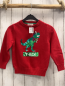 Preview: H&M Pullover  Gr. 110  rot Strick Pailettendino Weihnachtsmotiv
