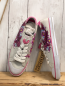 Preview: neu Kappa Leinenschuhe  Gr. 39  hellgrau aubergine Fische + Blume pink Ferse 