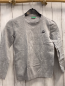 Preview: Benetton Pullover  Gr. 140  hellgrau Feinsttrick 