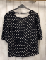 Preview: Promod  Sommerbluse Gr. M schwarz weiße Punkte 