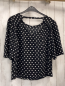 Preview: Promod  Sommerbluse Gr. M schwarz weiße Punkte 