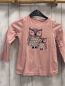 Preview:   Langarmshirt  Gr. 122  rosa Eule mit Glitzersteinen 