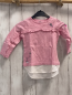 Preview:   Langarmshirt  Gr. 98  rosa weißer Blusensaum Rüschen 