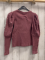 Preview: Zara  Pullover  Gr. 134  altrosa Rippen weiße Perlen 