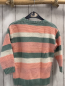 Preview:   Pullover  Gr. 104  mint lachs weiße Streifen Strick 
