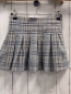 Preview: Zara  Rock Gr. 134  beige grau blau ocker kariert Bund verstellbar 