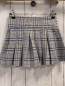 Preview: Zara  Rock Gr. 134  beige grau blau ocker kariert Bund verstellbar 