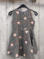 Preview: Pretty Baby  Kleid  Gr. 122  weiß schwarz grau rost  kariert rosa weiße Herzen 