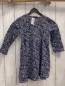 Preview:   Kleid  Gr. 98  blau weiße Blumen Pferde blaue Borten 