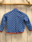 Preview:   Fleecejacke  Gr. 86  hellblau weiße Punkte hellroter Bund 
