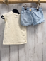 Preview: 2tlg Noppies  T-Shirt + Shorts  Gr. 74  beige Früchte + blau Jeans 