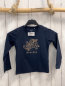 Preview: Name it  Langarmshirt  Gr. 92  schwarz hellbraunes Einhorn mit goldenen Glitzerpunkten 