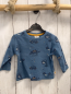 Preview: Salt & Pepper  Langarmshirt  Gr. 68  blau Autos Dino 