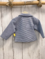 Preview:   Sweatjacke  Gr. 62  blau weiße Streifen Kragen 
