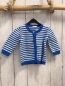 Preview: Benetton  Strickjacke  Gr. 62  blau weiße Streifen 