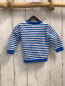 Preview: Benetton  Strickjacke  Gr. 62  blau weiße Streifen 