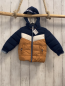 Preview:   Winterjacke  Gr. 74  blau weiß ocker 