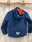Preview: Trollids  Softshelljacke  Gr. 116  blau orange Schrift + Bund + Fleecefutter 