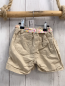 Preview: H&M  Shorts  Gr. 104  beige weißer Blumengürtel 