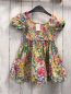 Preview: H&M  Kleid  Gr. 98  weiß Blumen Oberteil gesmokt 