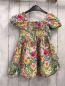 Preview: H&M  Kleid  Gr. 98  weiß Blumen Oberteil gesmokt 