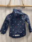 Preview:  Regenjacke Gr. 110  blau bunte Herzen