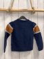 Preview: Okaidi Pullover  Gr. 110  blau hellgrau ocker Streifen Strick