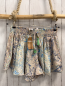 Preview: neu Shorts  Gr. 152  mint blau golden hellblauer Druck gesmokter Bund 