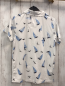 Preview:   Sportshirt  Gr. 158  weiß Kragen hellblaue Segelboote 