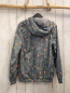 Preview: Killtec  Jacke  Gr. 36  grau bunte Blumen hellgrüne Blätter ocker Reißverschluss 