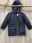 Preview: Monsoon  Winterjacke  Gr. 98  blau grau dunkelgrauer Streifenbund 